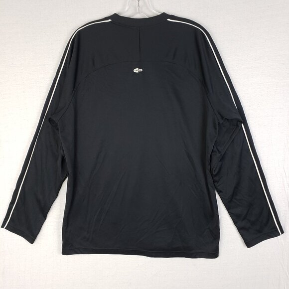 Vintage Adidas 3 Stripes Long Sleeve Shirt ClimaLite Activewear size L Y2K 2005 - Picture 5 of 11
